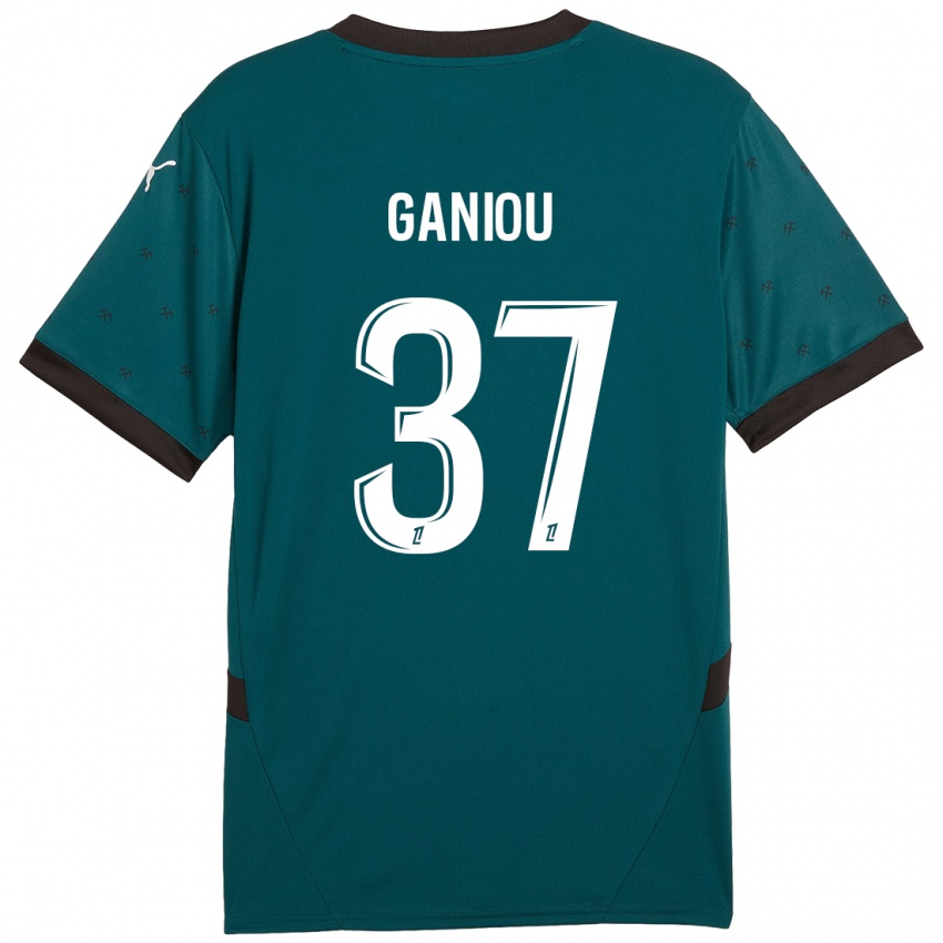 Niño Camiseta Ismaëlo Ganiou #37 Verde Oscuro 2ª Equipación 2024/25 La Camisa México