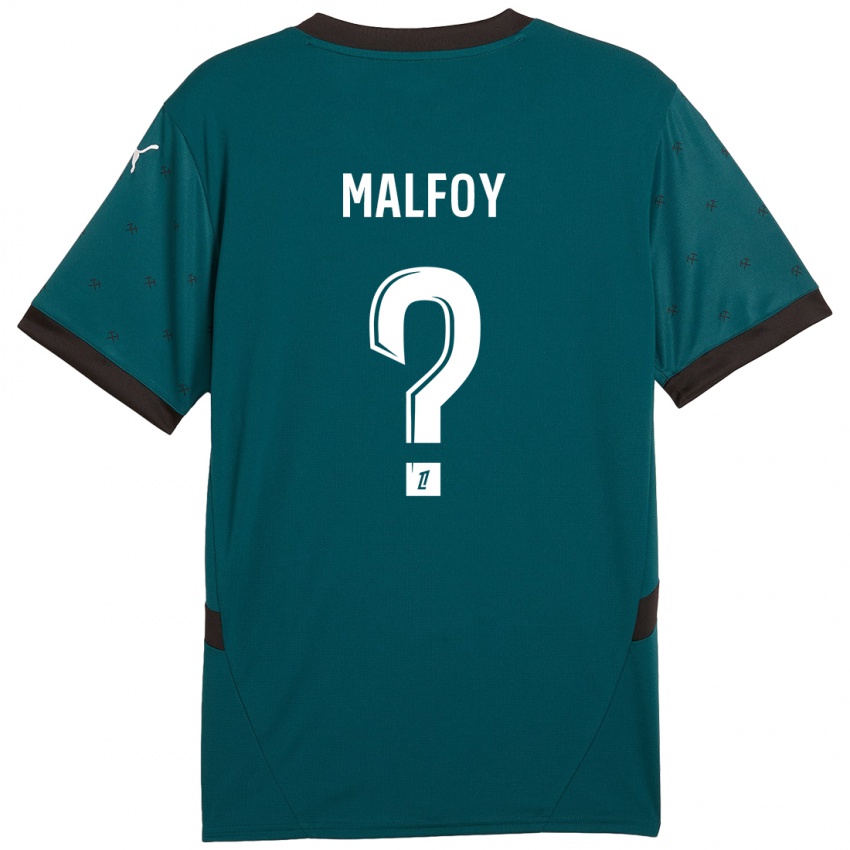 Niño Camiseta Lucas Malfoy #0 Verde Oscuro 2ª Equipación 2024/25 La Camisa México