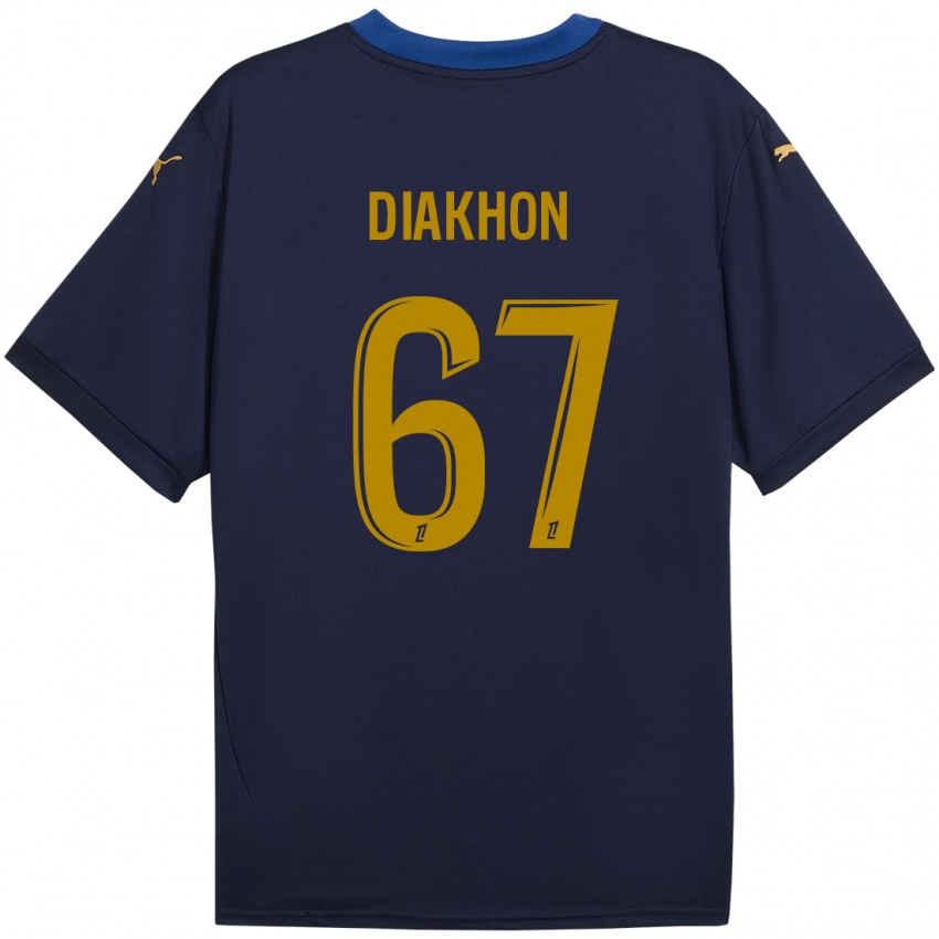 Niño Camiseta Mamadou Diakhon #67 Azul Marino Dorado 2ª Equipación 2024/25 La Camisa México