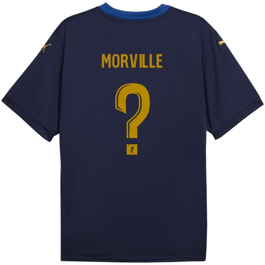 Niño Camiseta Matisse Morville #0 Azul Marino Dorado 2ª Equipación 2024/25 La Camisa México