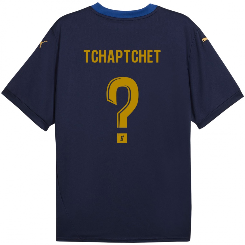 Niño Camiseta Arthur Tchaptchet #0 Azul Marino Dorado 2ª Equipación 2024/25 La Camisa México