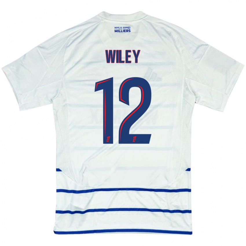 Niño Camiseta Caleb Wiley #12 Blanco Azul 2ª Equipación 2024/25 La Camisa México