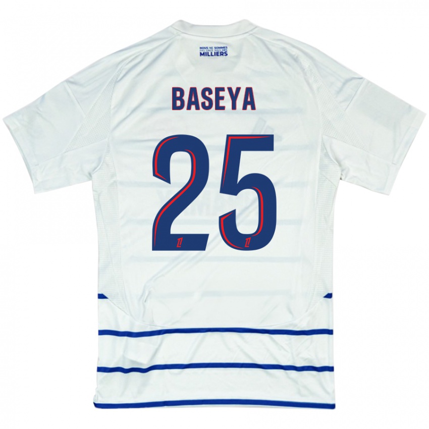 Niño Camiseta Steven Baseya #25 Blanco Azul 2ª Equipación 2024/25 La Camisa México