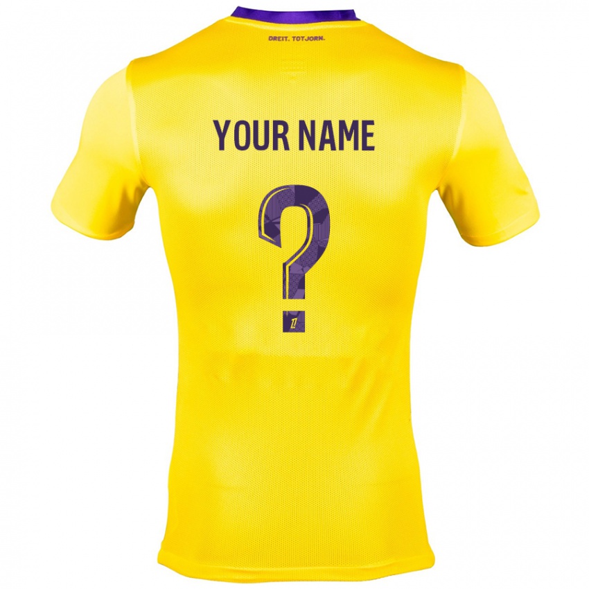 Niño Camiseta Ihren Namen #0 Amarillo Morado 2ª Equipación 2024/25 La Camisa México