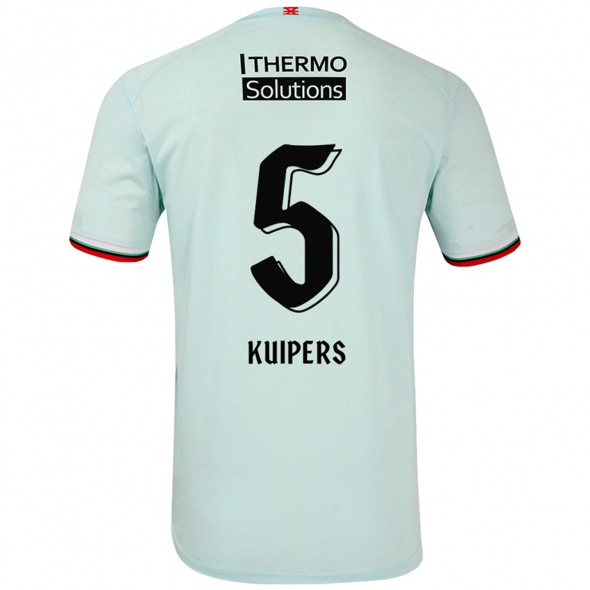 Niño Camiseta Bas Kuipers #5 Verde Claro 2ª Equipación 2024/25 La Camisa México