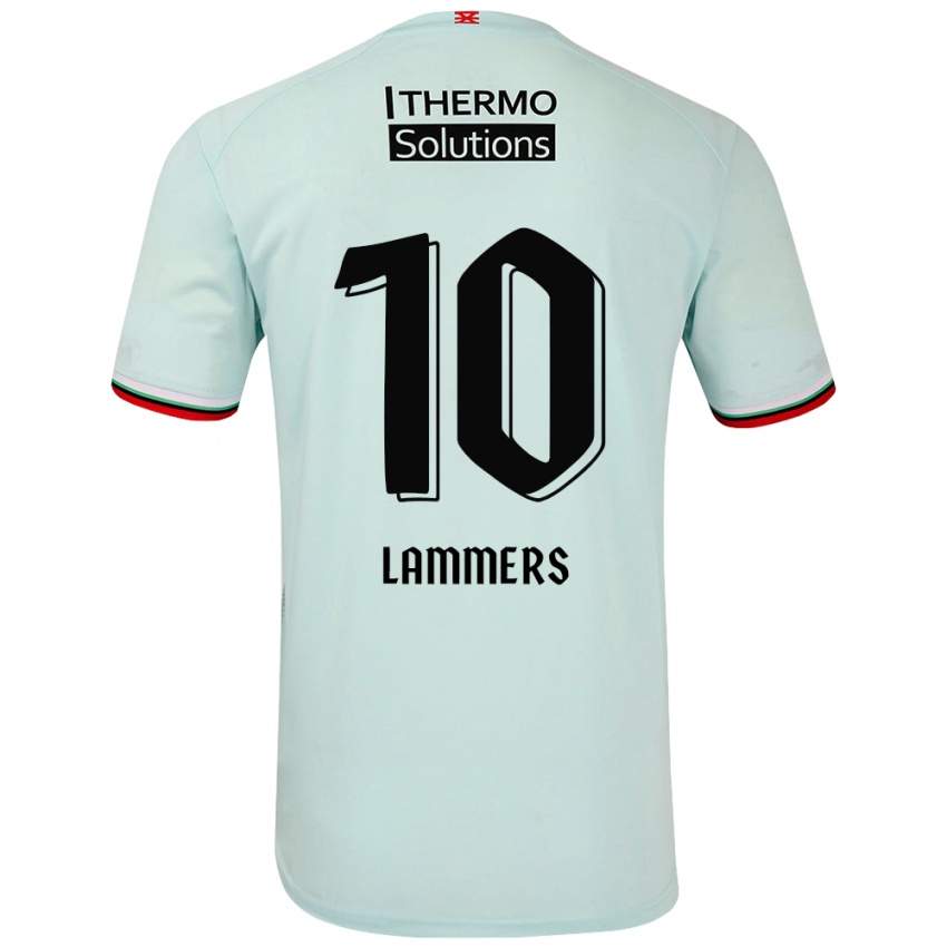 Niño Camiseta Sam Lammers #10 Verde Claro 2ª Equipación 2024/25 La Camisa México