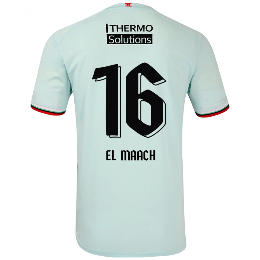 Niño Camiseta Issam El Maach #16 Verde Claro 2ª Equipación 2024/25 La Camisa México