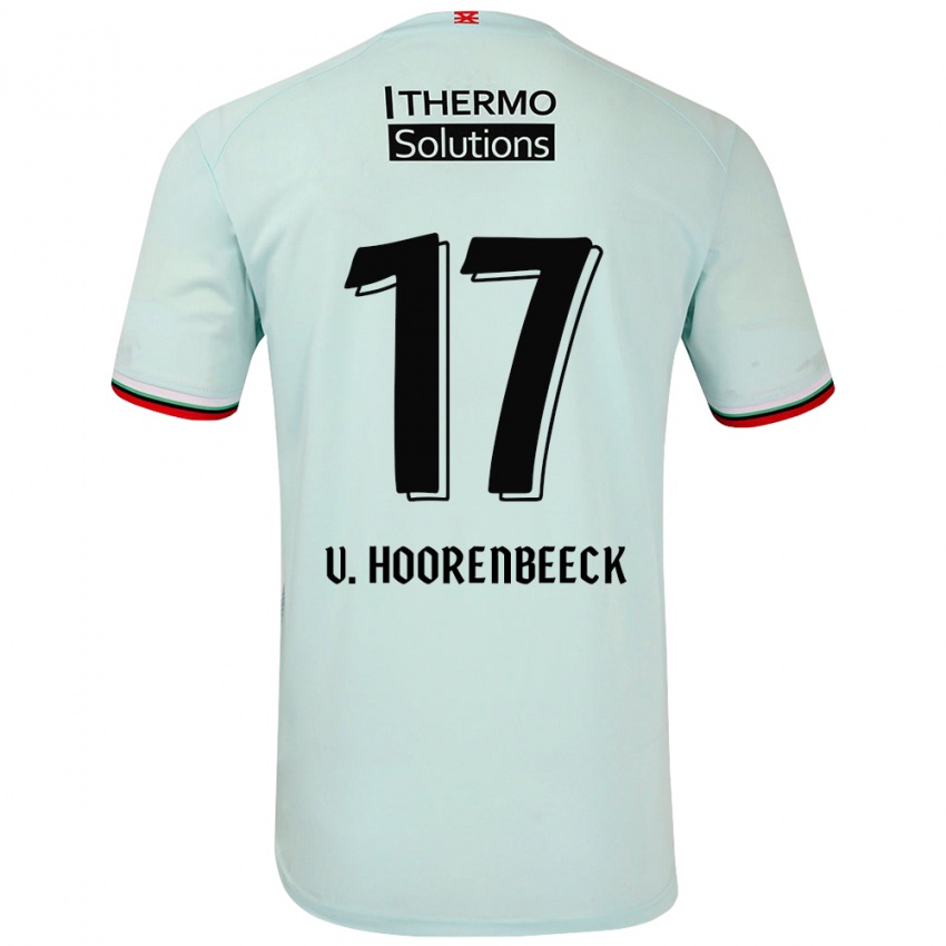 Niño Camiseta Alec Van Hoorenbeeck #17 Verde Claro 2ª Equipación 2024/25 La Camisa México