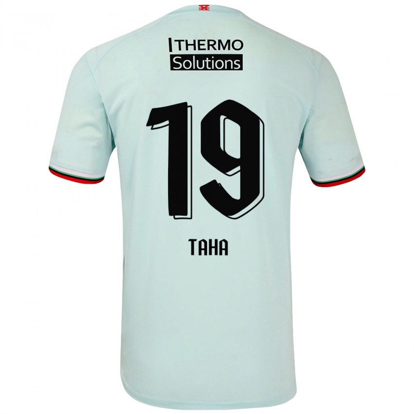 Niño Camiseta Younes Taha #19 Verde Claro 2ª Equipación 2024/25 La Camisa México