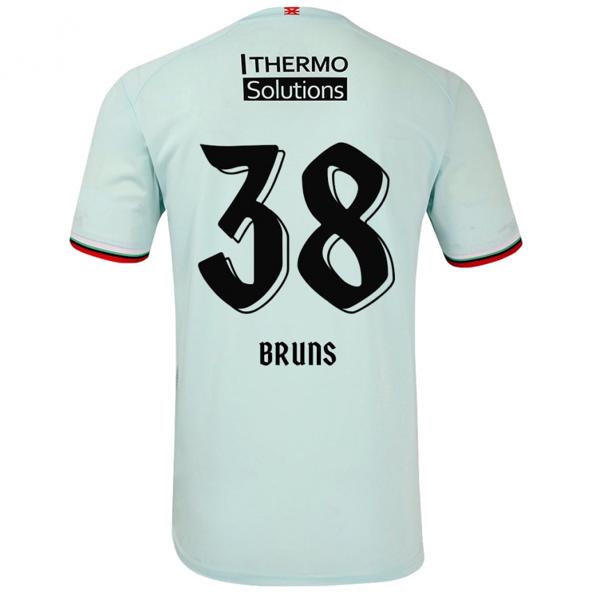 Niño Camiseta Max Bruns #38 Verde Claro 2ª Equipación 2024/25 La Camisa México