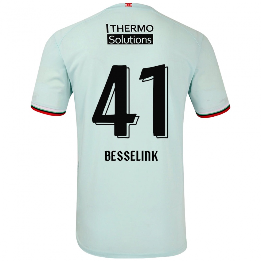 Niño Camiseta Gijs Besselink #41 Verde Claro 2ª Equipación 2024/25 La Camisa México