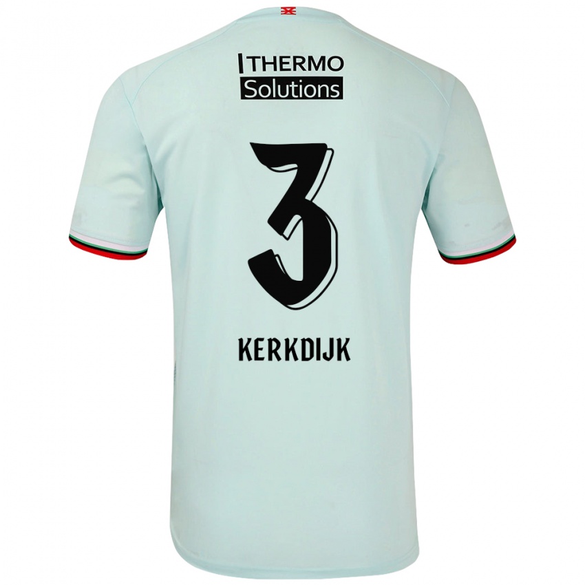 Niño Camiseta Danique Kerkdijk #3 Verde Claro 2ª Equipación 2024/25 La Camisa México