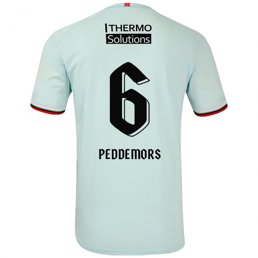 Niño Camiseta Ella Peddemors #6 Verde Claro 2ª Equipación 2024/25 La Camisa México