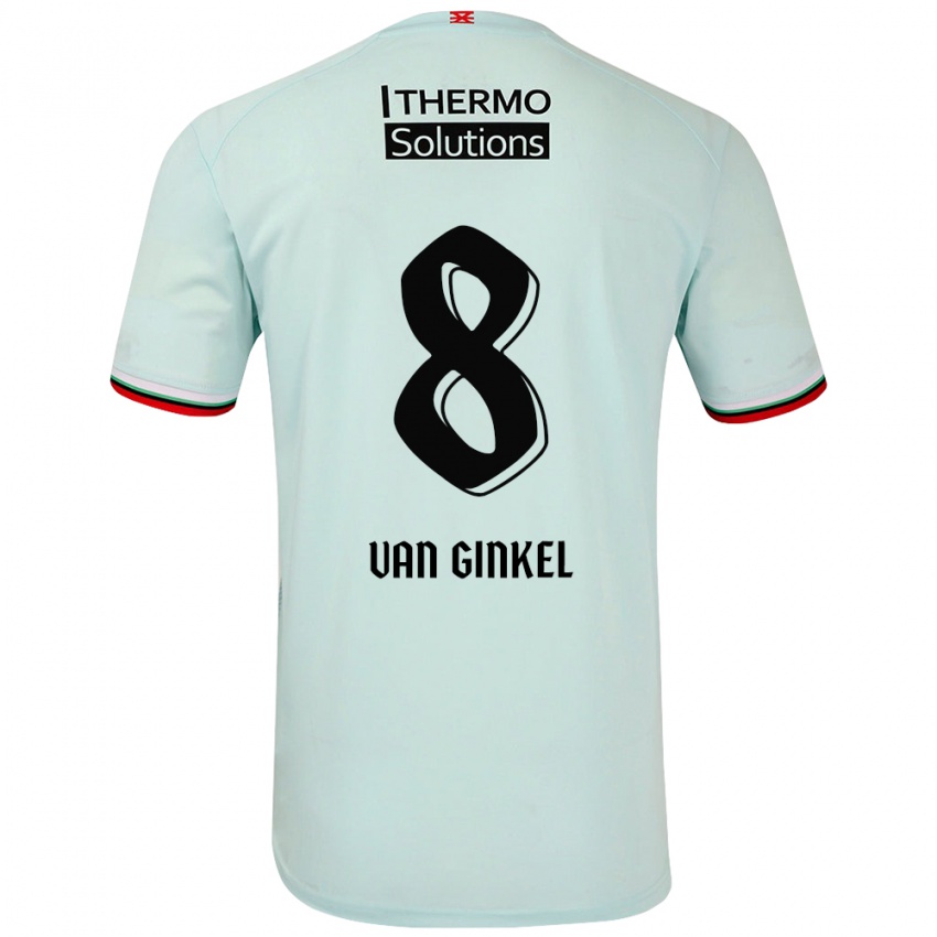 Niño Camiseta Danique Van Ginkel #8 Verde Claro 2ª Equipación 2024/25 La Camisa México