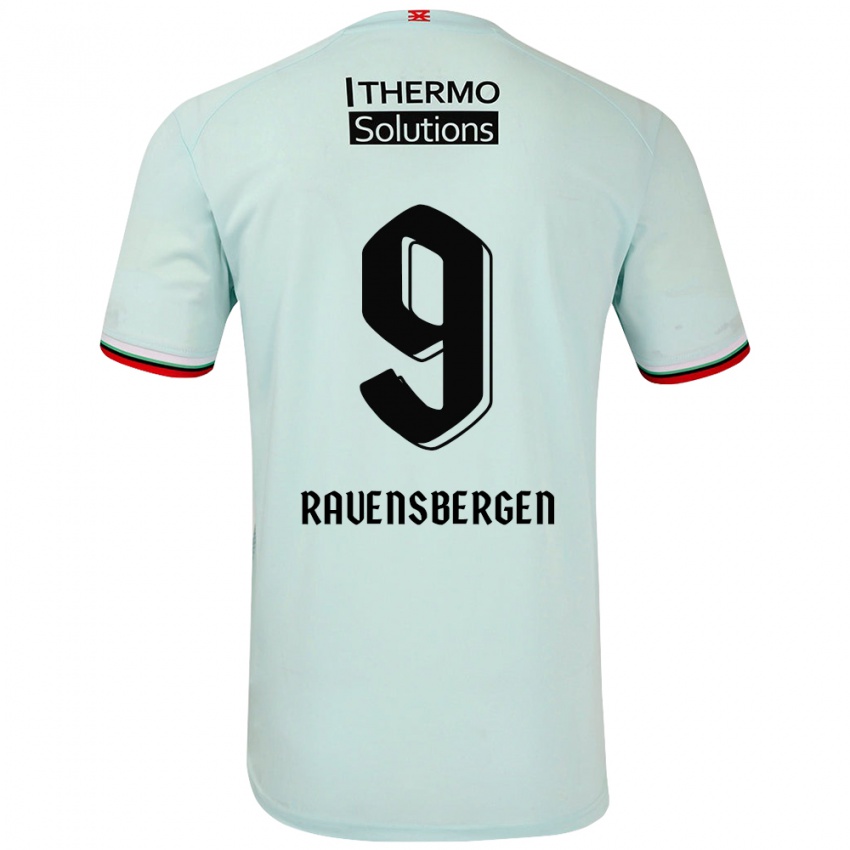 Niño Camiseta Jaimy Ravensbergen #9 Verde Claro 2ª Equipación 2024/25 La Camisa México