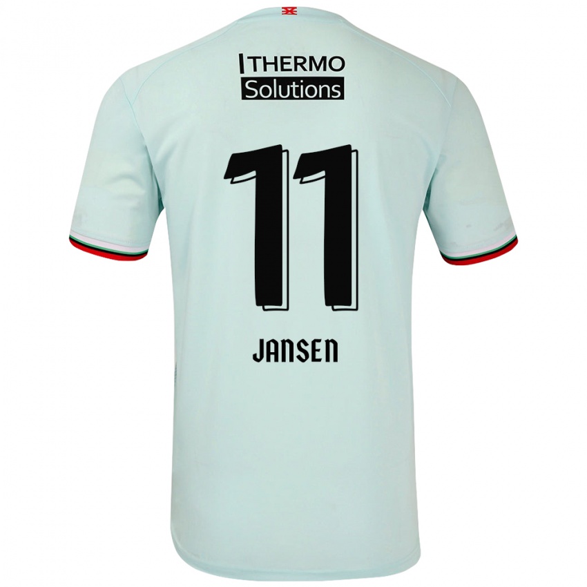 Niño Camiseta Renate Jansen #11 Verde Claro 2ª Equipación 2024/25 La Camisa México