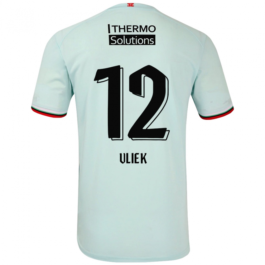 Niño Camiseta Leonie Vliek #12 Verde Claro 2ª Equipación 2024/25 La Camisa México