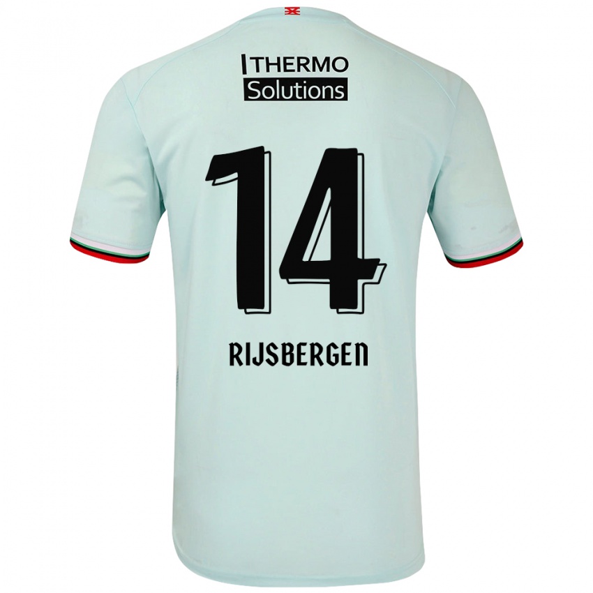 Niño Camiseta Liz Rijsbergen #14 Verde Claro 2ª Equipación 2024/25 La Camisa México