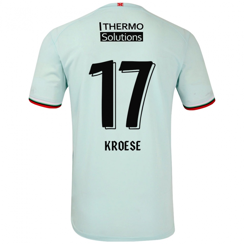 Niño Camiseta Fieke Kroese #17 Verde Claro 2ª Equipación 2024/25 La Camisa México