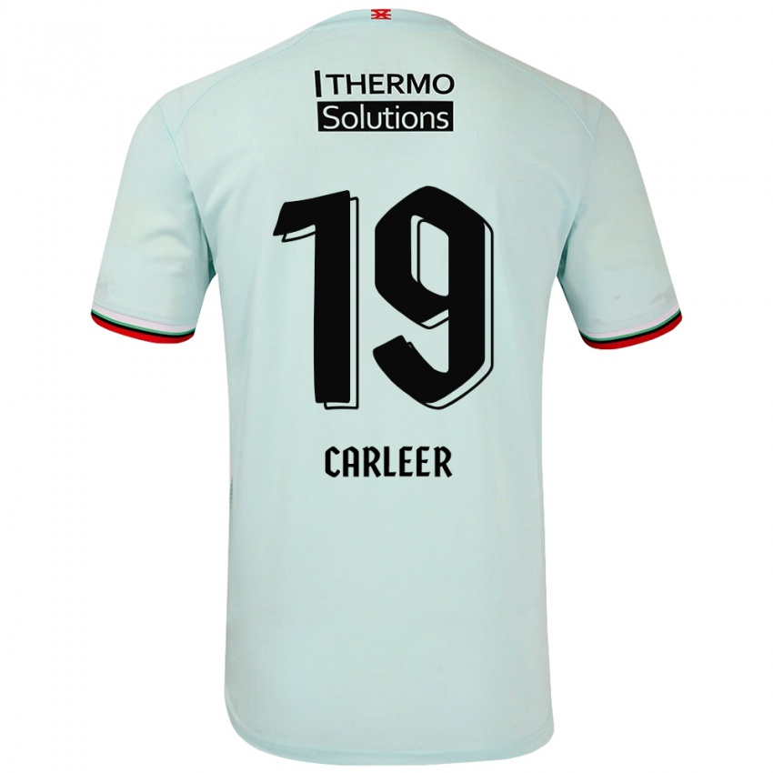 Niño Camiseta Lieske Carleer #19 Verde Claro 2ª Equipación 2024/25 La Camisa México