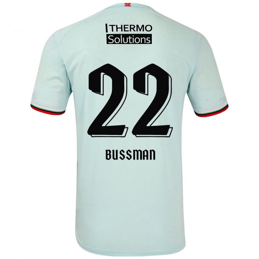 Niño Camiseta Fiene Bussman #22 Verde Claro 2ª Equipación 2024/25 La Camisa México