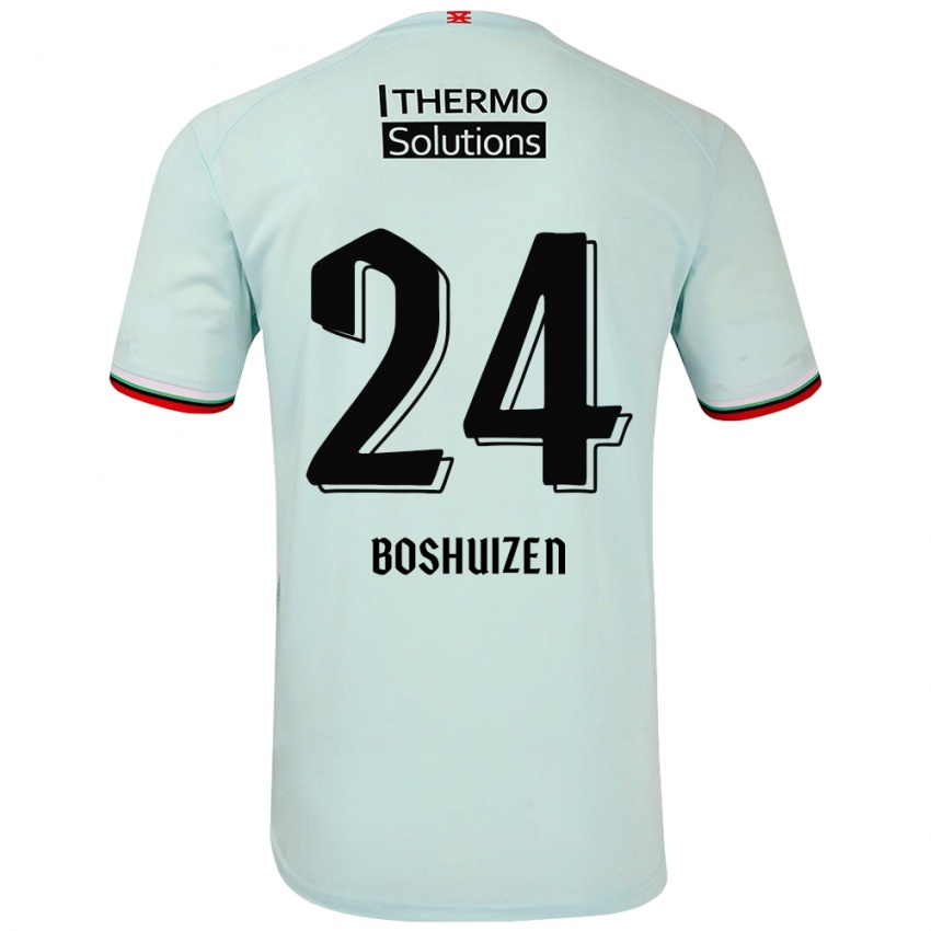 Niño Camiseta Annouk Boshuizen #24 Verde Claro 2ª Equipación 2024/25 La Camisa México