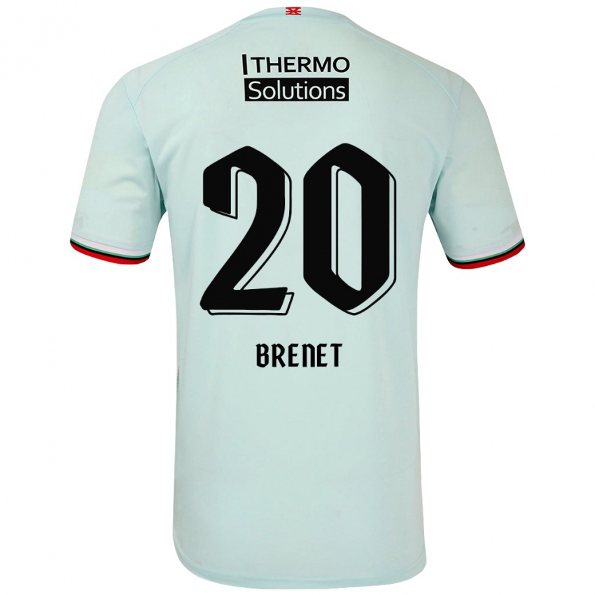 Niño Camiseta Joshua Brenet #20 Verde Claro 2ª Equipación 2024/25 La Camisa México