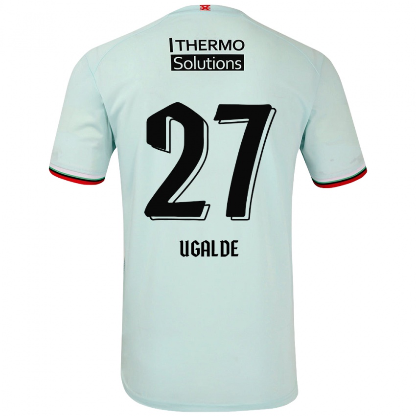 Niño Camiseta Manfred Ugalde #27 Verde Claro 2ª Equipación 2024/25 La Camisa México