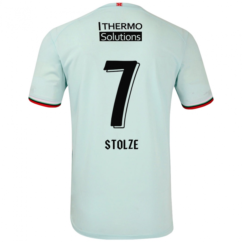 Niño Camiseta Anna-Lena Stolze #7 Verde Claro 2ª Equipación 2024/25 La Camisa México