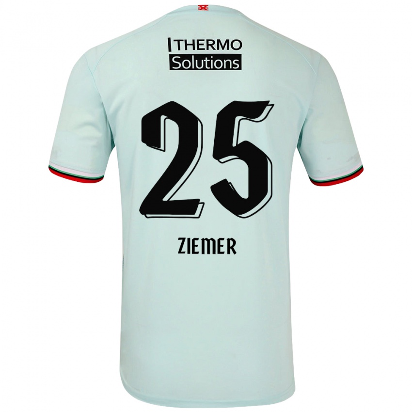 Niño Camiseta Taylor Ziemer #25 Verde Claro 2ª Equipación 2024/25 La Camisa México