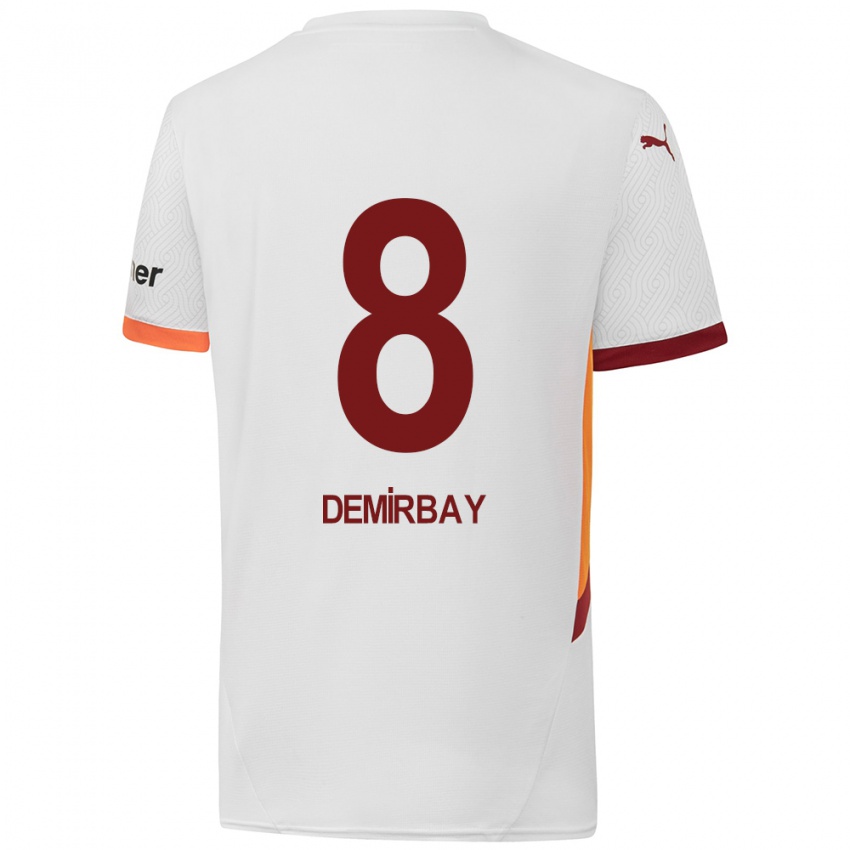 Niño Camiseta Kerem Demirbay #8 Blanco Amarillo Rojo 2ª Equipación 2024/25 La Camisa México