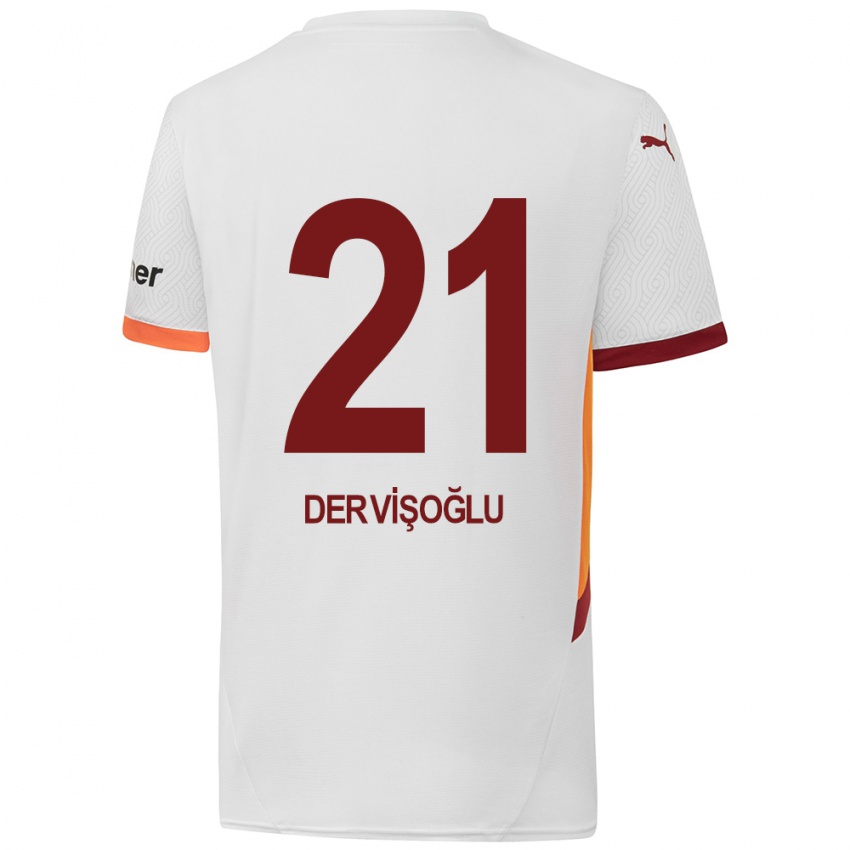 Niño Camiseta Halil Dervişoğlu #21 Blanco Amarillo Rojo 2ª Equipación 2024/25 La Camisa México