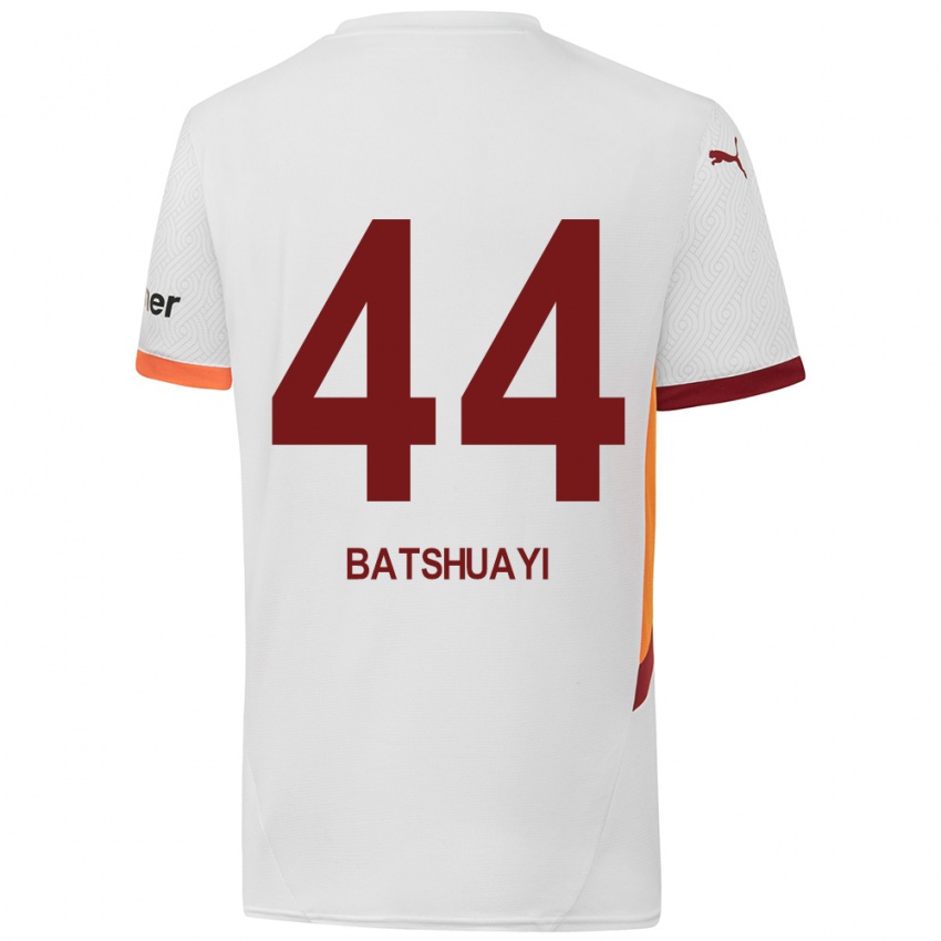 Niño Camiseta Michy Batshuayi #44 Blanco Amarillo Rojo 2ª Equipación 2024/25 La Camisa México