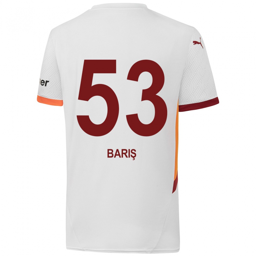 Niño Camiseta Barış Alper Yılmaz #53 Blanco Amarillo Rojo 2ª Equipación 2024/25 La Camisa México