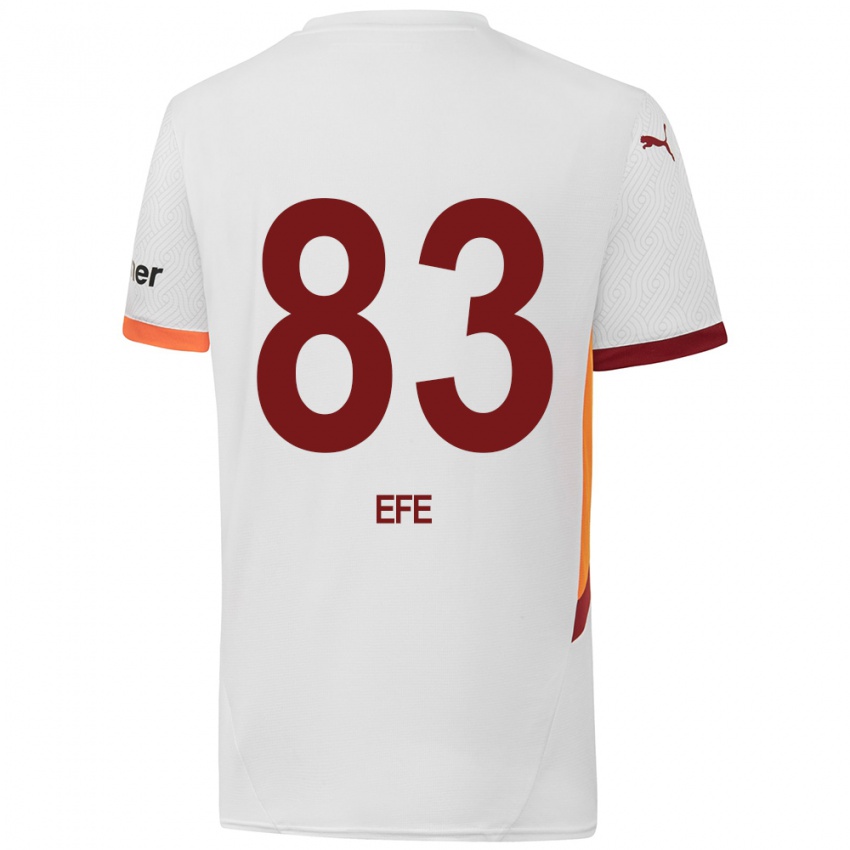 Niño Camiseta Efe Akman #83 Blanco Amarillo Rojo 2ª Equipación 2024/25 La Camisa México