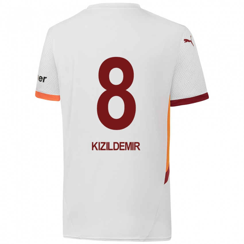 Niño Camiseta Berk Kizildemir #8 Blanco Amarillo Rojo 2ª Equipación 2024/25 La Camisa México