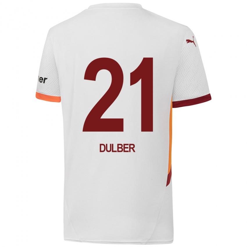 Niño Camiseta Didem Dülber #21 Blanco Amarillo Rojo 2ª Equipación 2024/25 La Camisa México