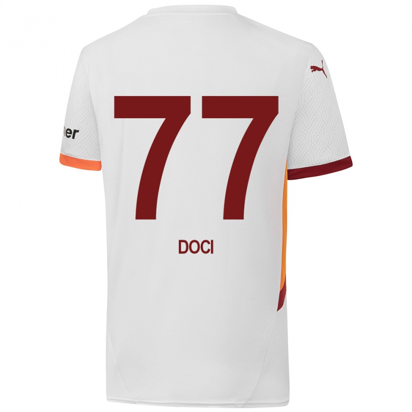 Niño Camiseta Megi Doci #77 Blanco Amarillo Rojo 2ª Equipación 2024/25 La Camisa México