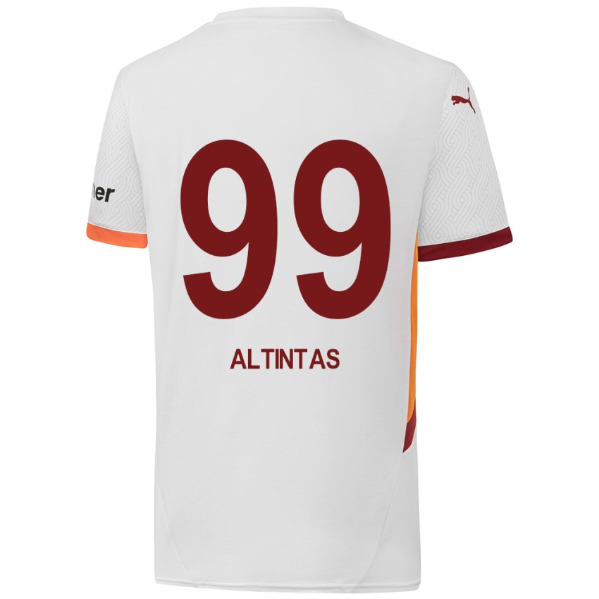 Niño Camiseta Benan Altıntaş #99 Blanco Amarillo Rojo 2ª Equipación 2024/25 La Camisa México