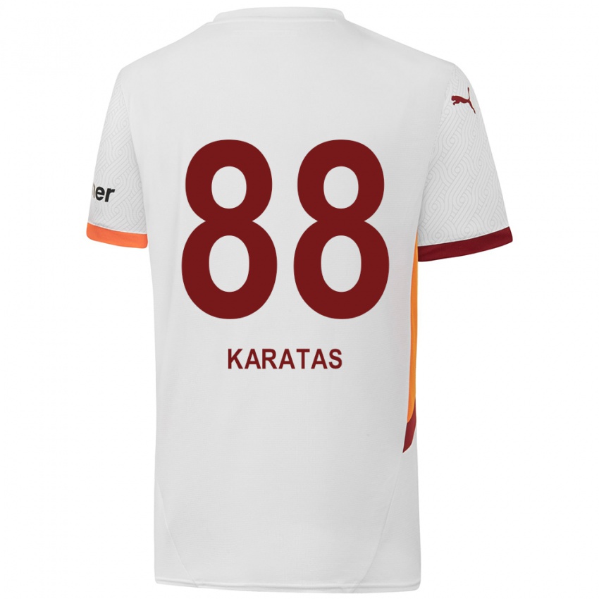 Niño Camiseta Kazımcan Karataş #88 Blanco Amarillo Rojo 2ª Equipación 2024/25 La Camisa México