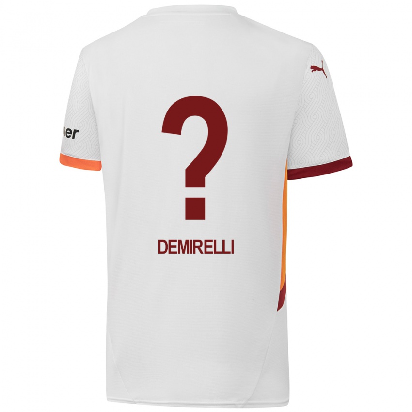 Niño Camiseta Ahmet Demirelli #0 Blanco Amarillo Rojo 2ª Equipación 2024/25 La Camisa México