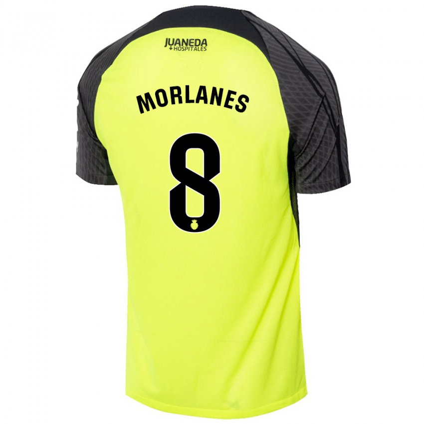 Niño Camiseta Manu Morlanes #8 Verde Fluorescente Negro 2ª Equipación 2024/25 La Camisa México