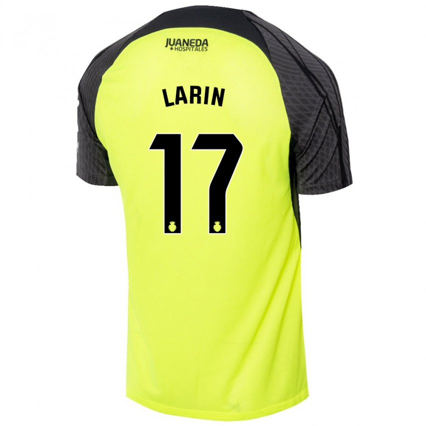 Niño Camiseta Cyle Larin #17 Verde Fluorescente Negro 2ª Equipación 2024/25 La Camisa México