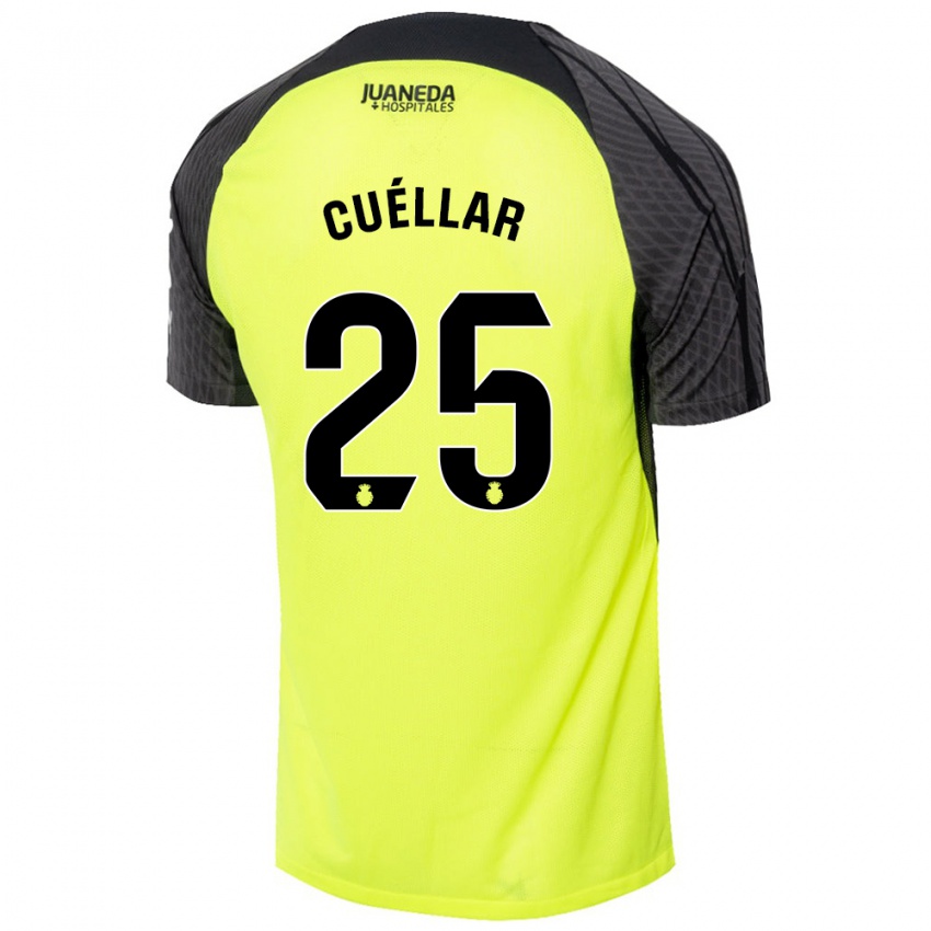 Niño Camiseta Iván Cuéllar #25 Verde Fluorescente Negro 2ª Equipación 2024/25 La Camisa México