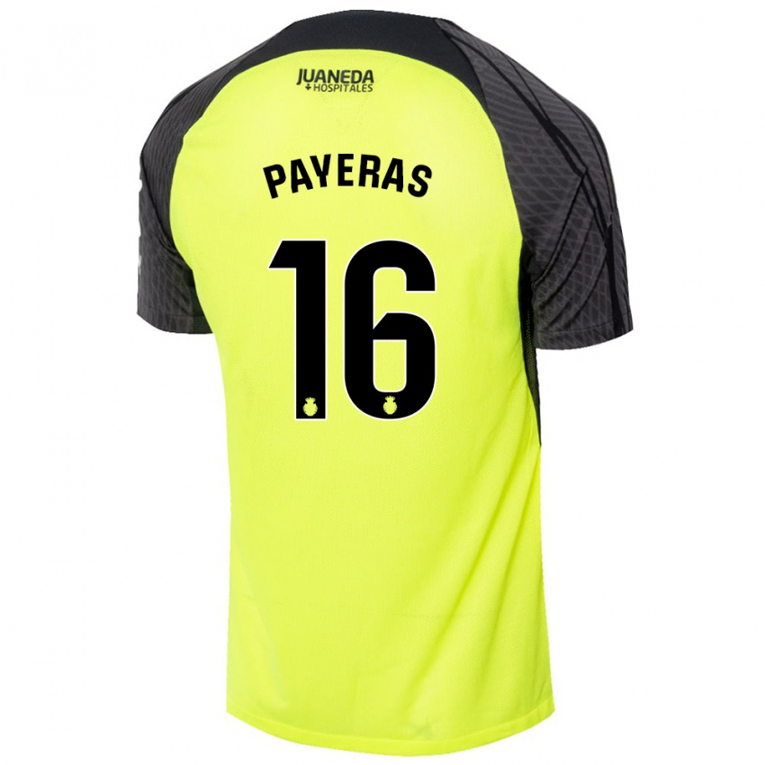 Niño Camiseta Martí Payeras #16 Verde Fluorescente Negro 2ª Equipación 2024/25 La Camisa México