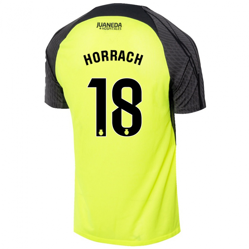 Niño Camiseta Barto Horrach #18 Verde Fluorescente Negro 2ª Equipación 2024/25 La Camisa México