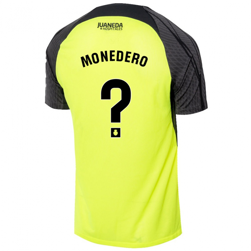 Niño Camiseta Marc Monedero #0 Verde Fluorescente Negro 2ª Equipación 2024/25 La Camisa México