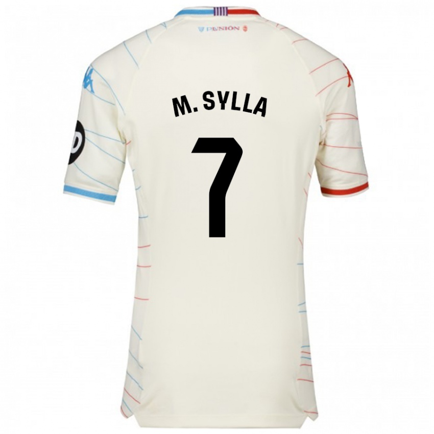 Niño Camiseta Mamadou Sylla #7 Blanco Rojo Azul 2ª Equipación 2024/25 La Camisa México