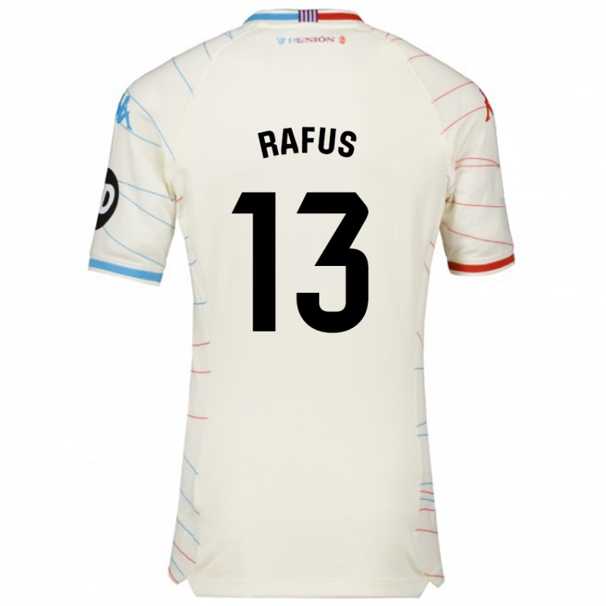 Niño Camiseta Arnau Rafus #13 Blanco Rojo Azul 2ª Equipación 2024/25 La Camisa México