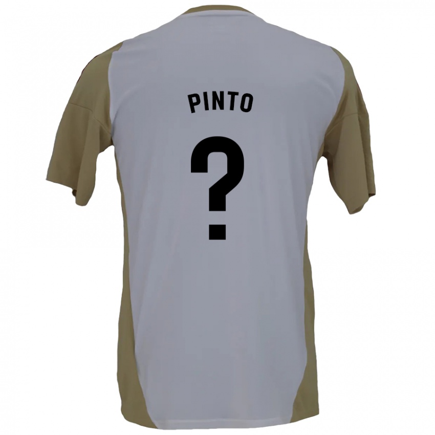 Niño Camiseta Yidne Pinto #0 Marrón Blanco 2ª Equipación 2024/25 La Camisa México